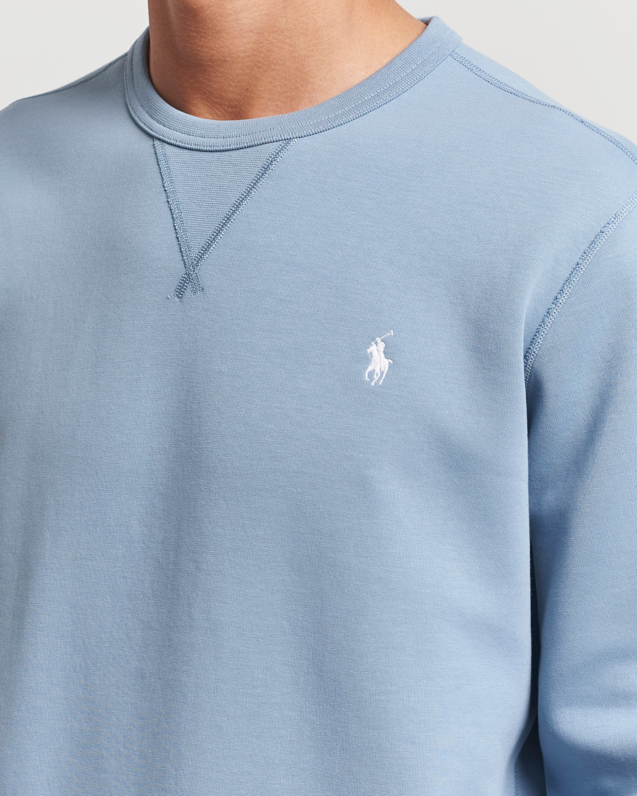 Herre | Gensere | Polo Ralph Lauren | Tech Double Knit Crew Neck Sweatshirt Vessel Blue
