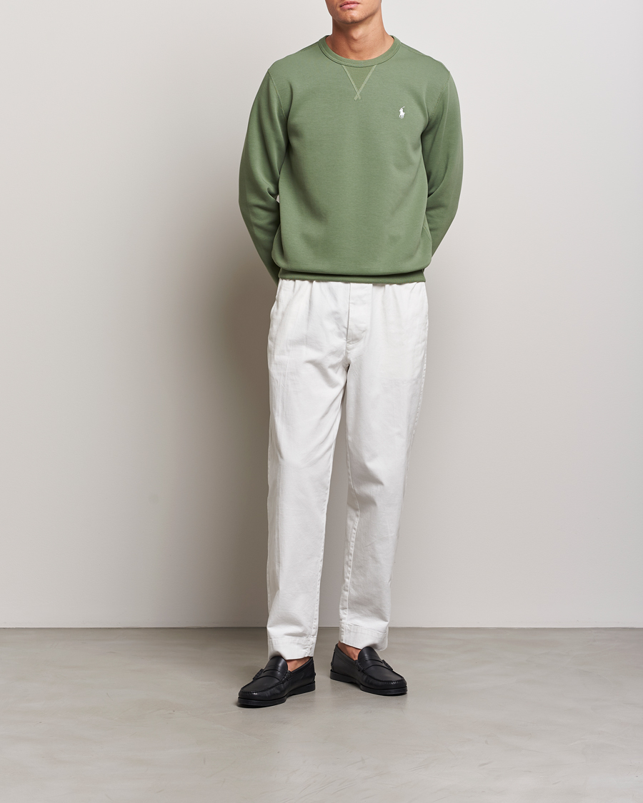 Herre | Gensere | Polo Ralph Lauren | Tech Double Knit Crew Neck Sweatshirt Cargo Green
