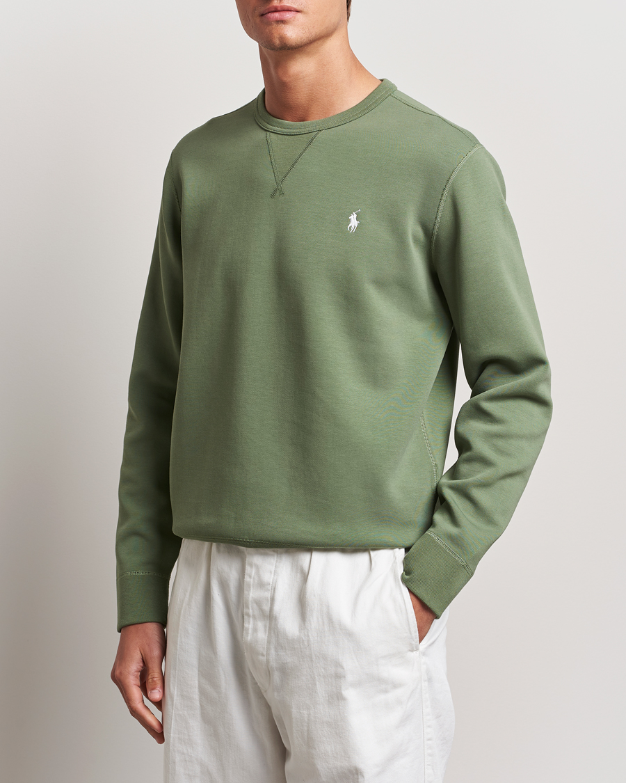 Herre | Nye produktbilder | Polo Ralph Lauren | Tech Double Knit Crew Neck Sweatshirt Cargo Green