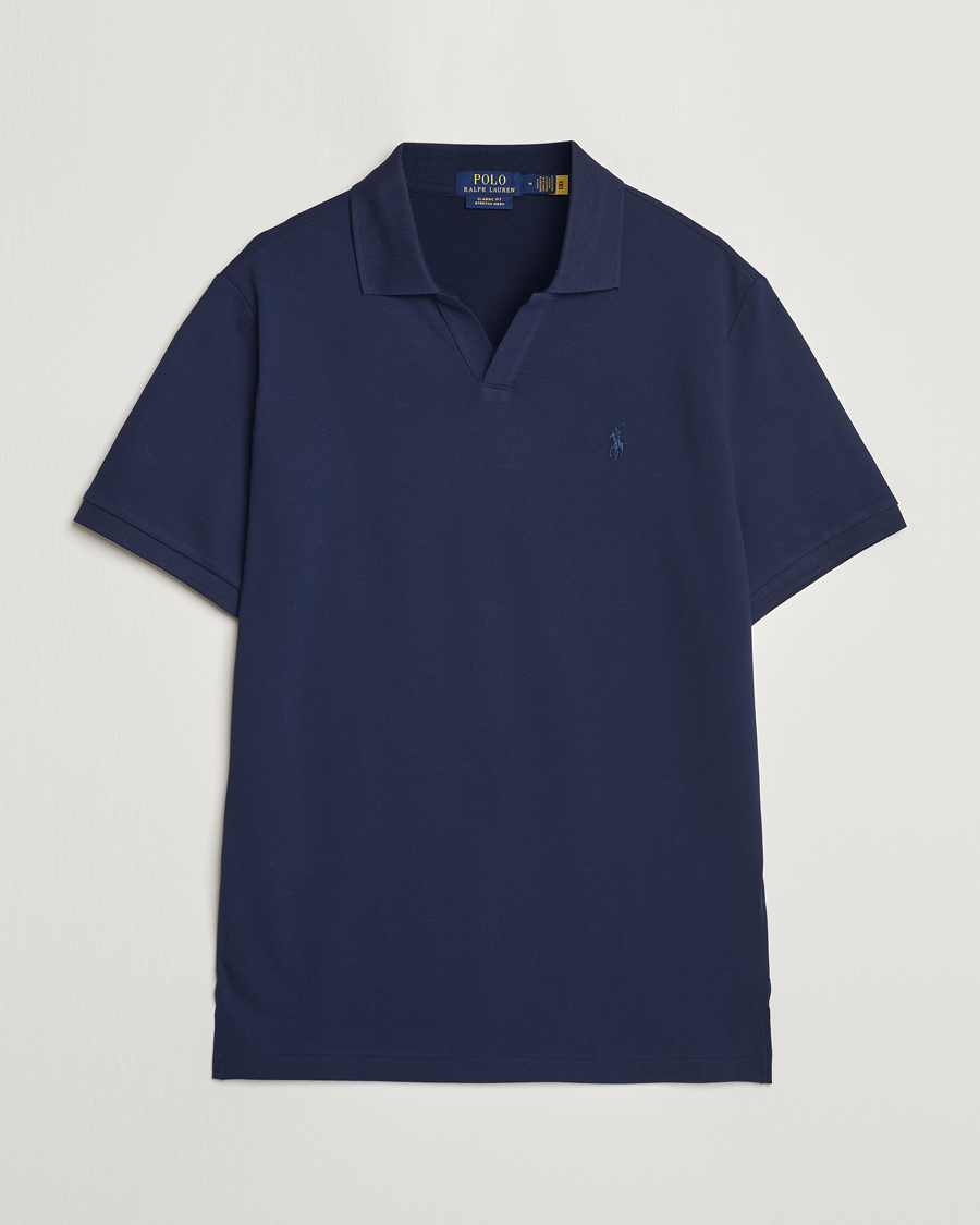 Herre | Pikéer | Polo Ralph Lauren | Classic Fit Open Collar Polo Refined Navy