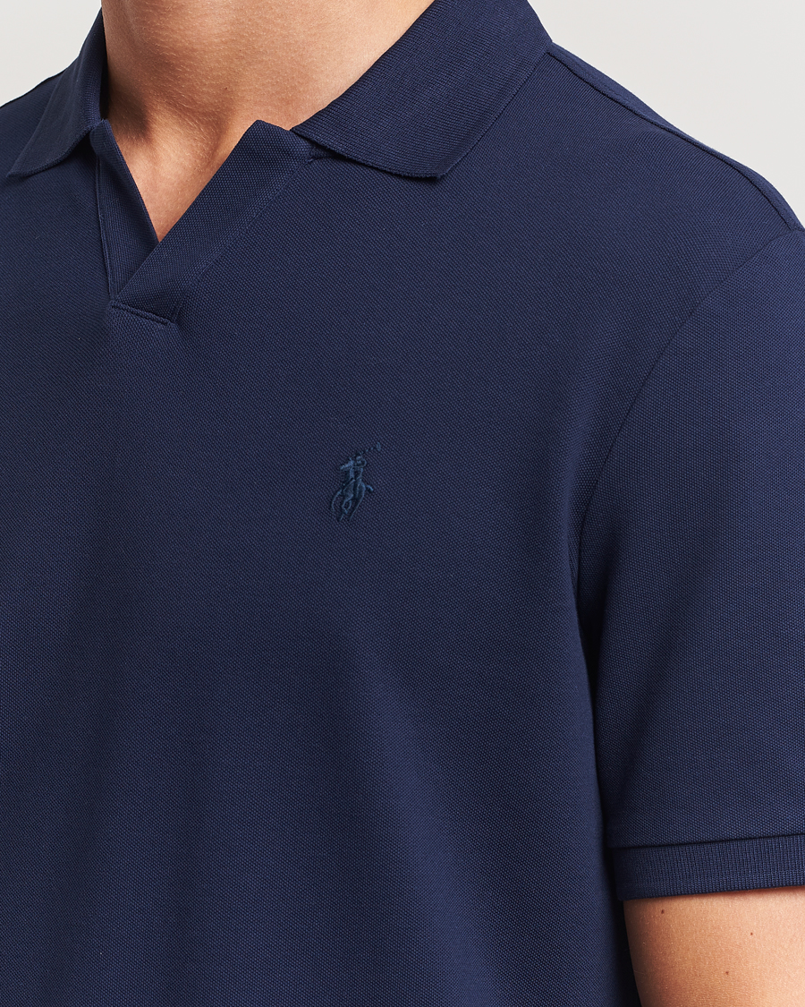 Herre | Pikéer | Polo Ralph Lauren | Classic Fit Open Collar Polo Refined Navy