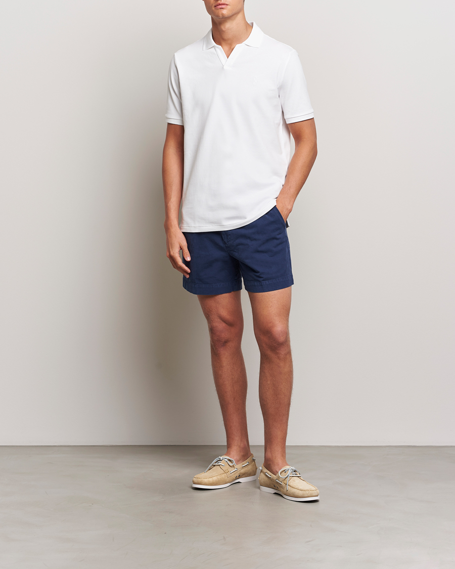 Herre | Pikéer | Polo Ralph Lauren | Classic Fit Open Collar Polo White