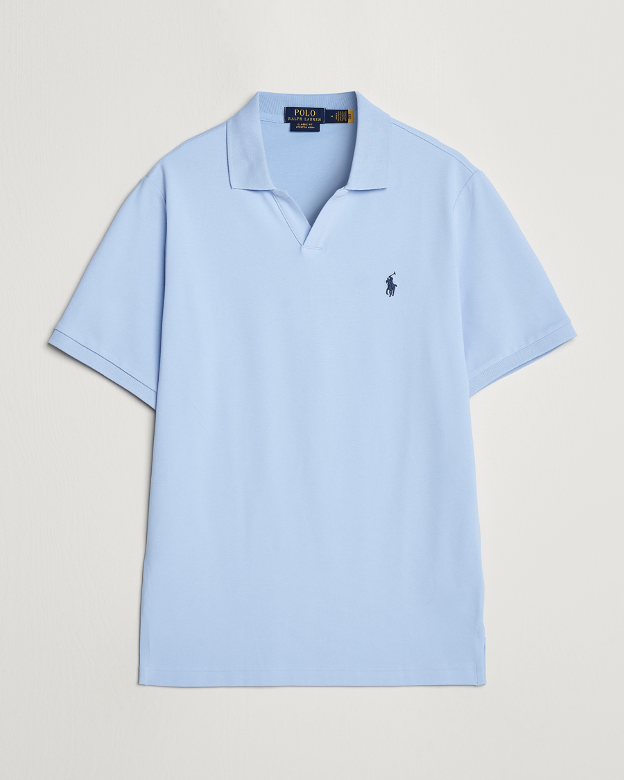 Herre | Pikéer | Polo Ralph Lauren | Classic Fit Open Collar Polo Office Blue