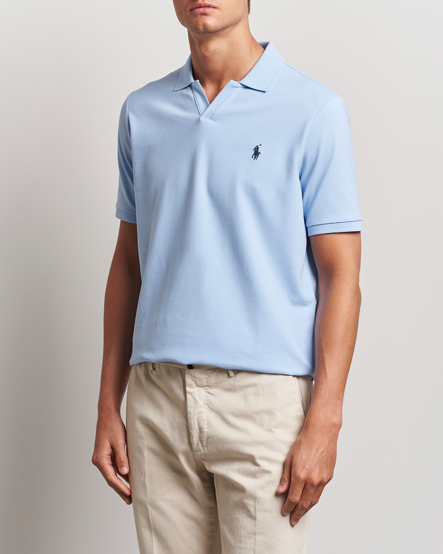 Herre | Pikéer | Polo Ralph Lauren | Classic Fit Open Collar Polo Office Blue