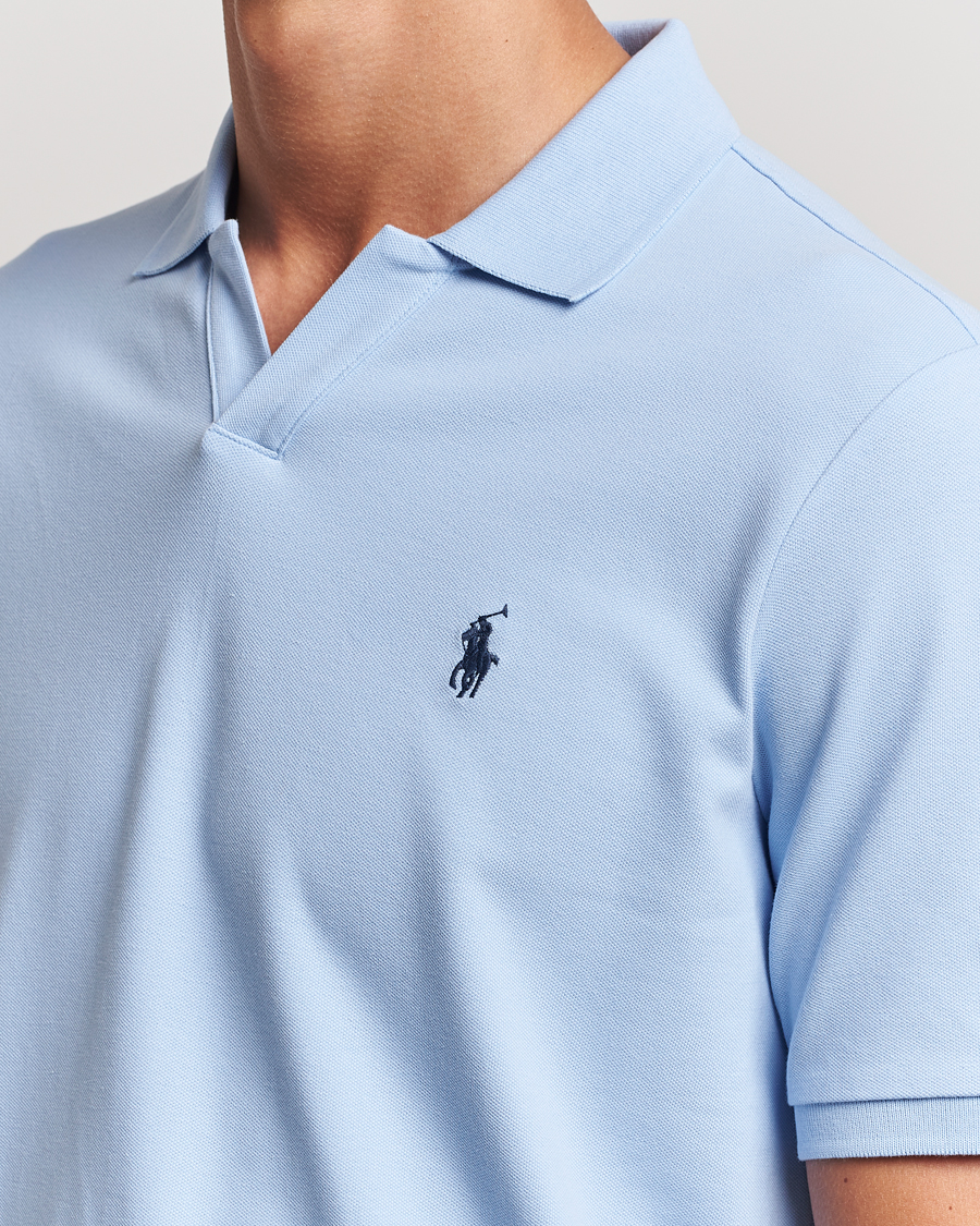 Herre | Pikéer | Polo Ralph Lauren | Classic Fit Open Collar Polo Office Blue