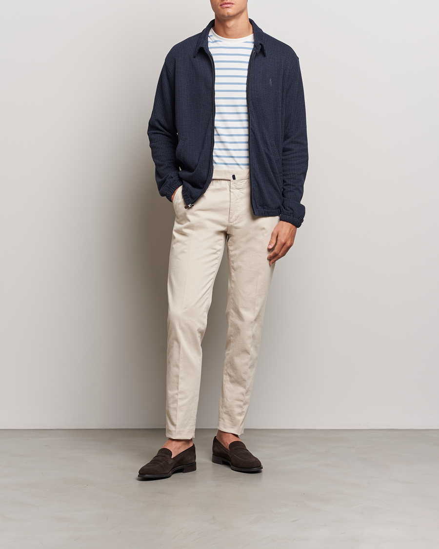 Herre | Jakker | Polo Ralph Lauren | Double Knit Dogtooth Baracuda Jacket Vintage Navy