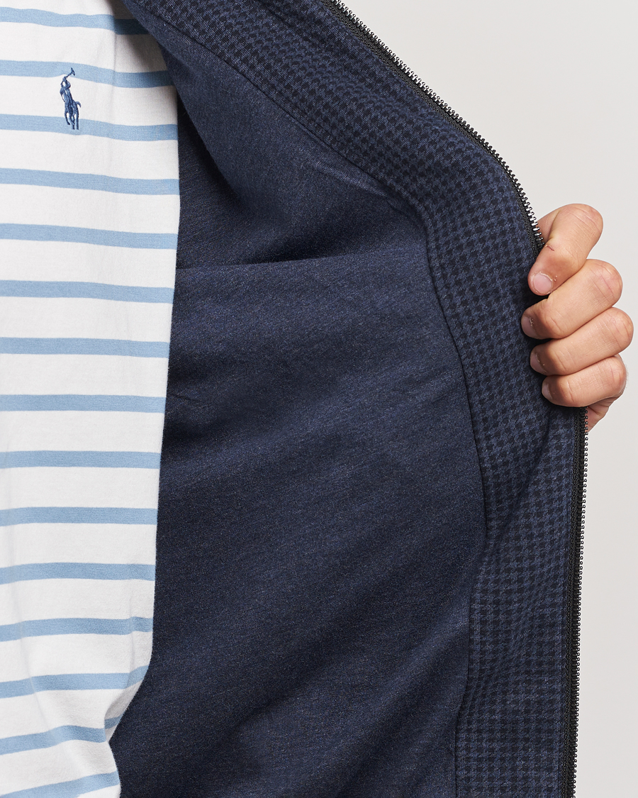Herre | Jakker | Polo Ralph Lauren | Double Knit Dogtooth Baracuda Jacket Vintage Navy