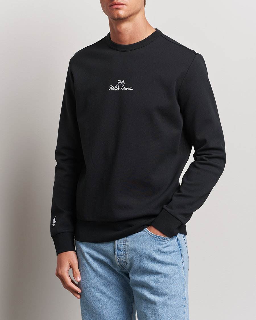 Herre | Nytt i butikken | Polo Ralph Lauren | Center Logo Crew Neck Sweatshirt Black