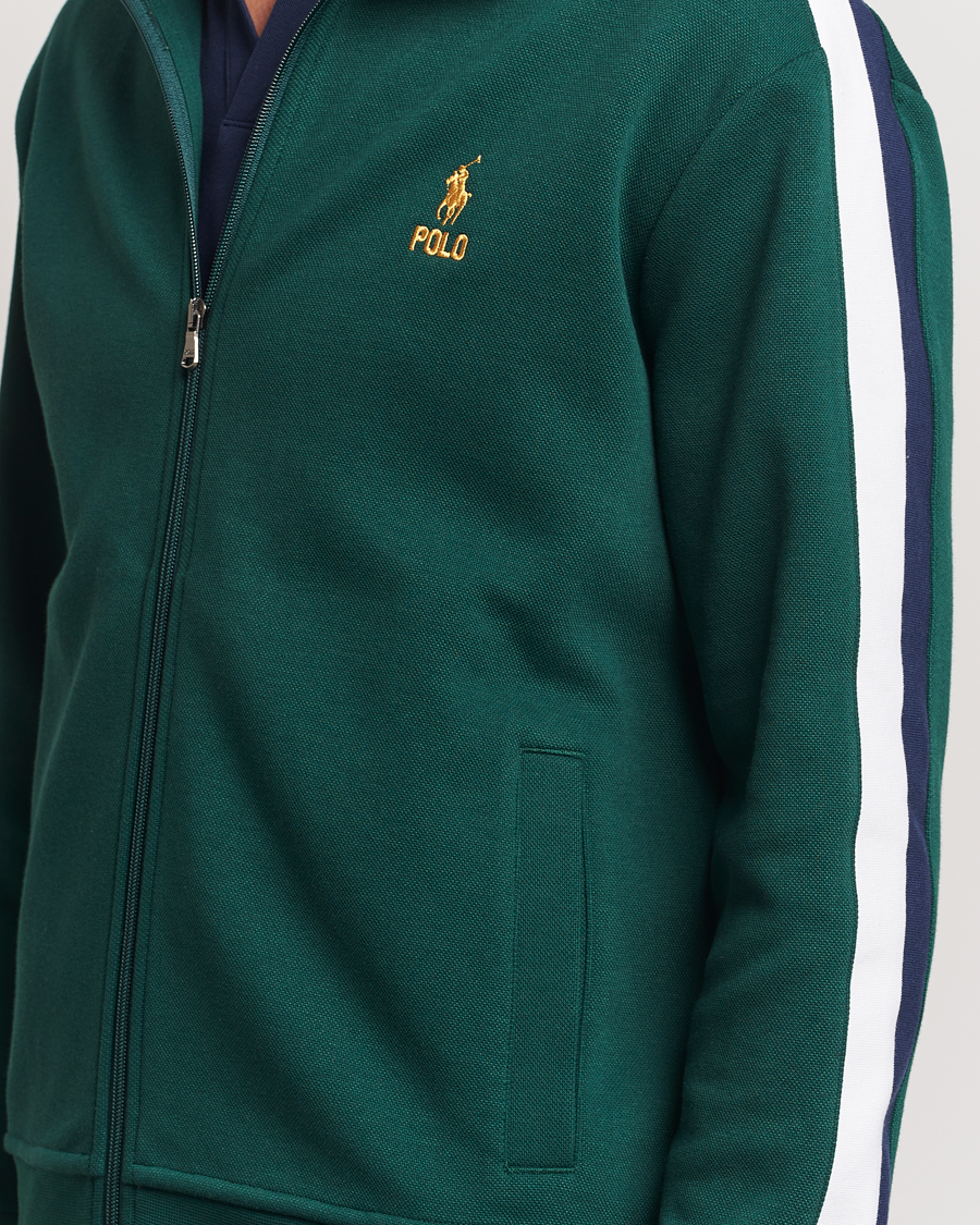 Herre | Gensere | Polo Ralph Lauren | Double Knit Taped Track Jacket Moss Agate