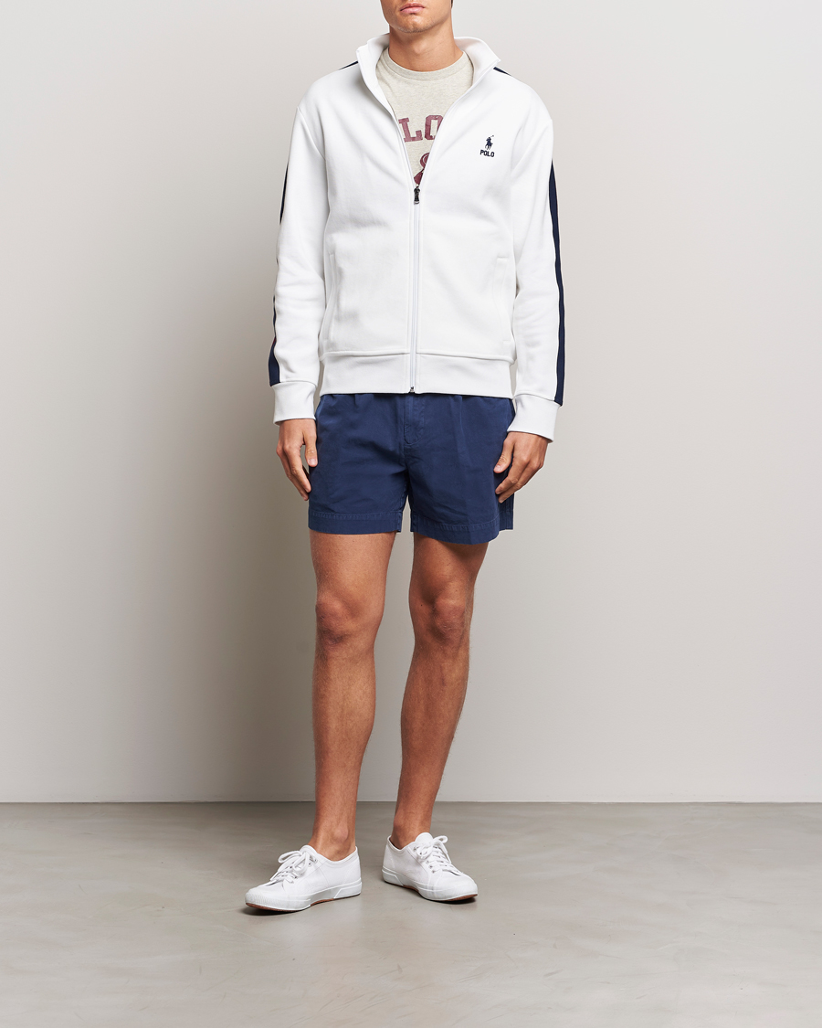 Herre | Gensere | Polo Ralph Lauren | Double Knit Taped Track Jacket White