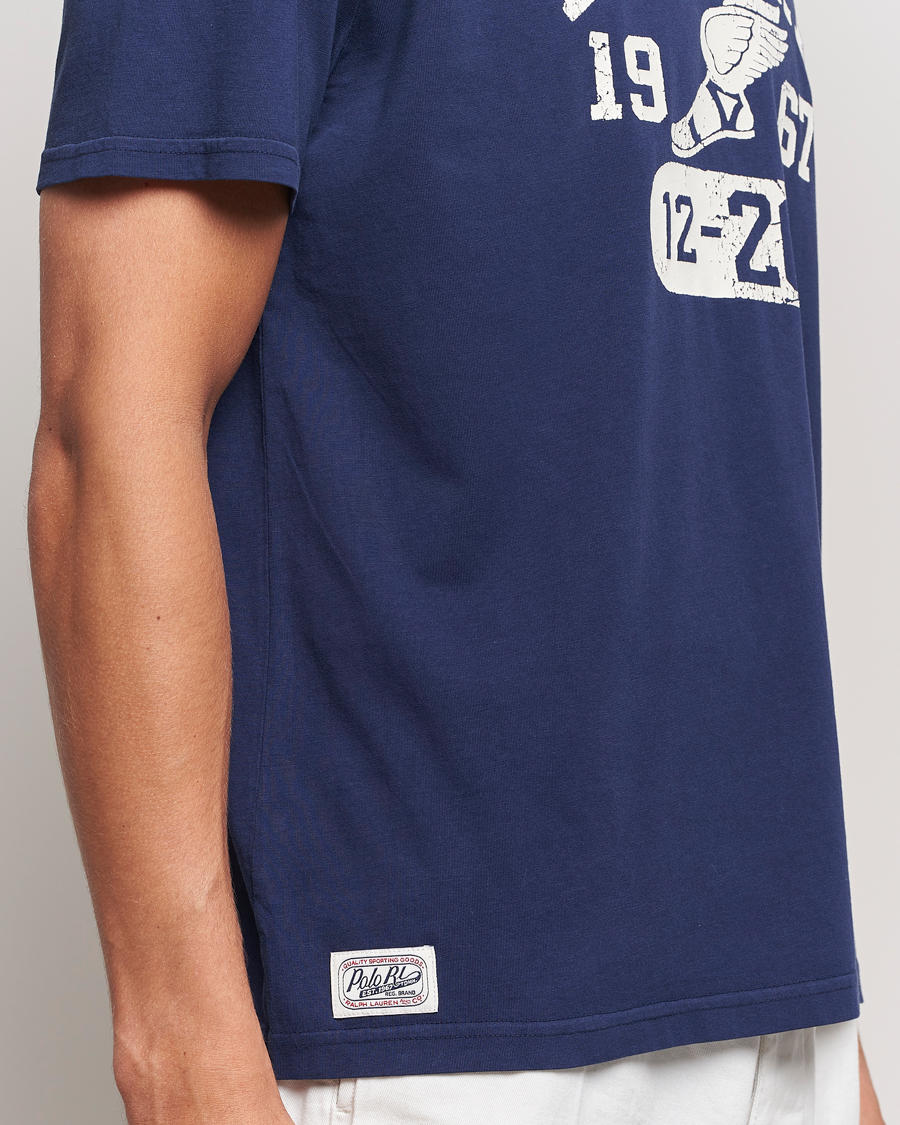 Herre | T-Shirts | Polo Ralph Lauren | Graphic Crew Neck T-Shirt Cruise Navy