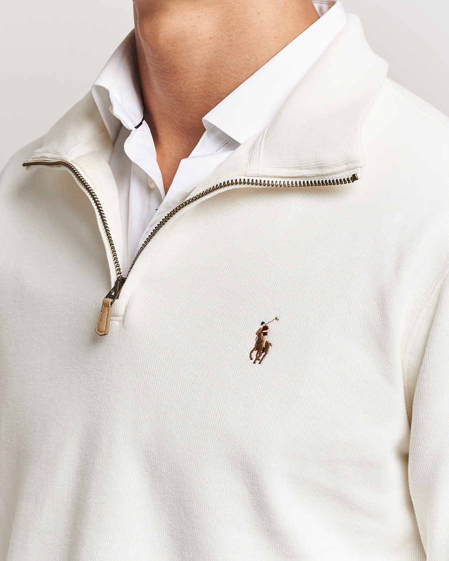 Herre | Gensere | Polo Ralph Lauren | Double Knit Jaquard Half Zip Sweater Nevis