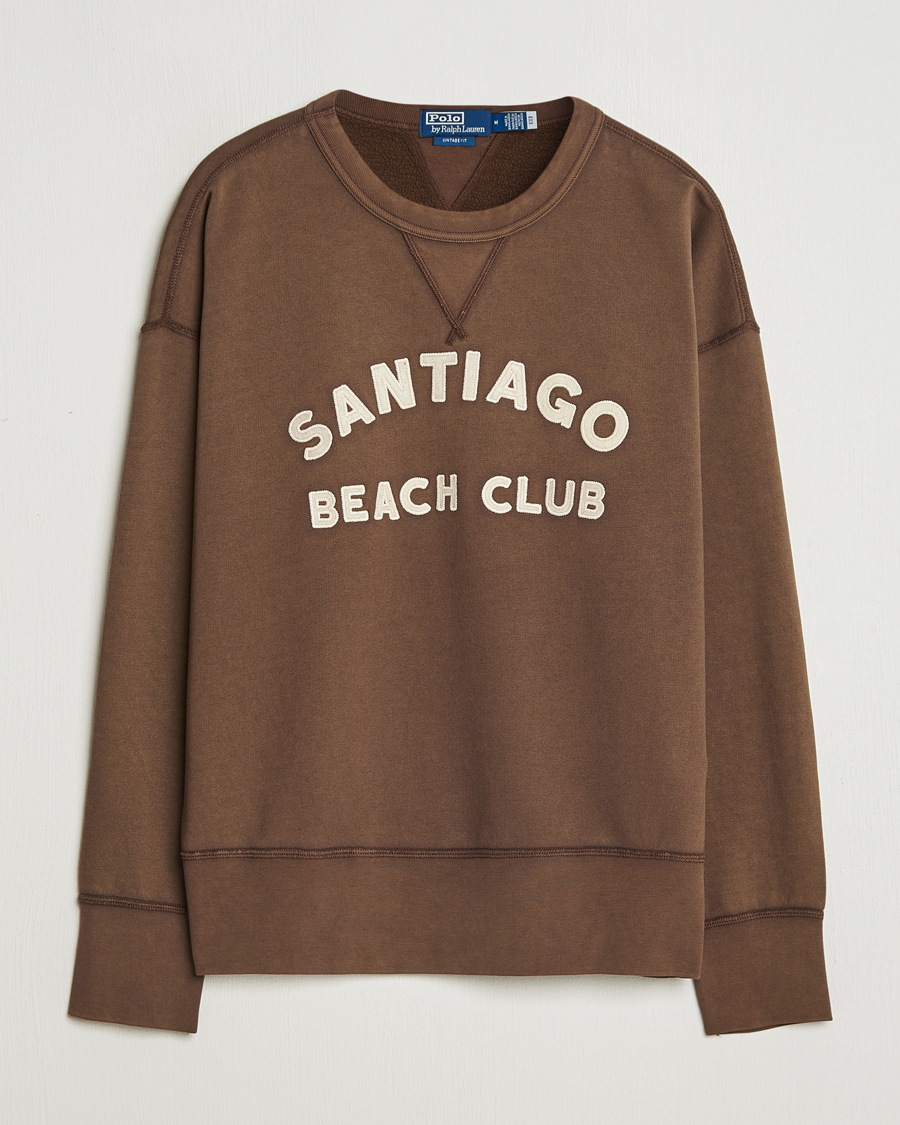 Herre | Gensere | Polo Ralph Lauren | Graphic Vintage Fleece Sweatshirt Court Brown