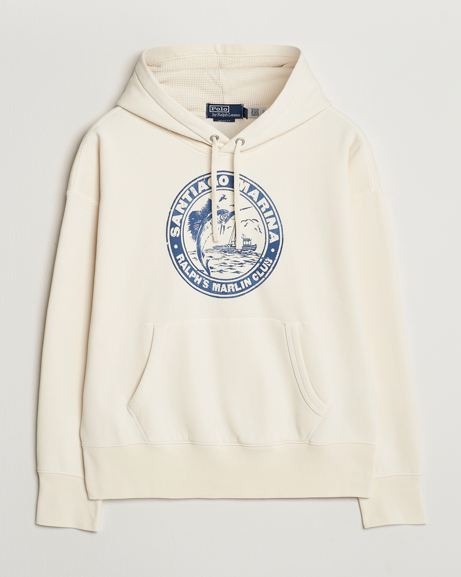 Herre | Gensere | Polo Ralph Lauren | Graphic Vintage Fleece Hoodie Herbal Milk