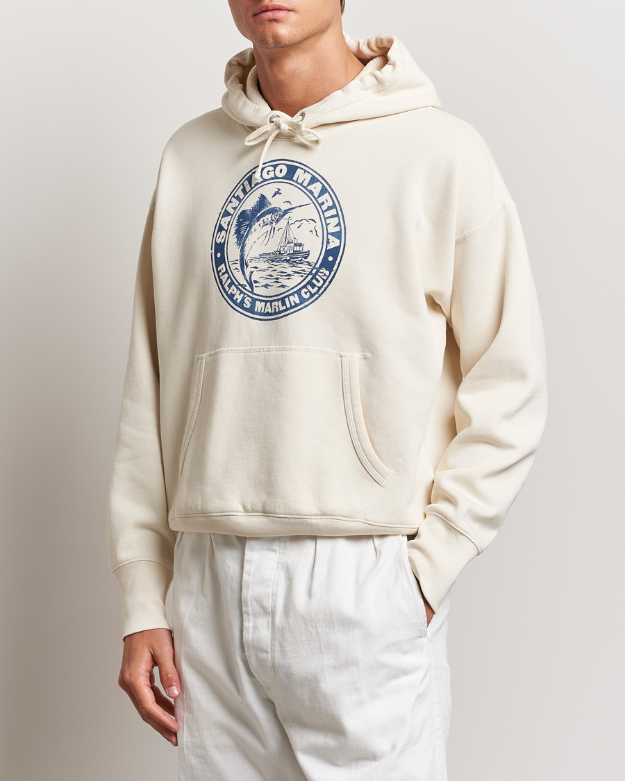 Herre | Gensere | Polo Ralph Lauren | Graphic Vintage Fleece Hoodie Herbal Milk