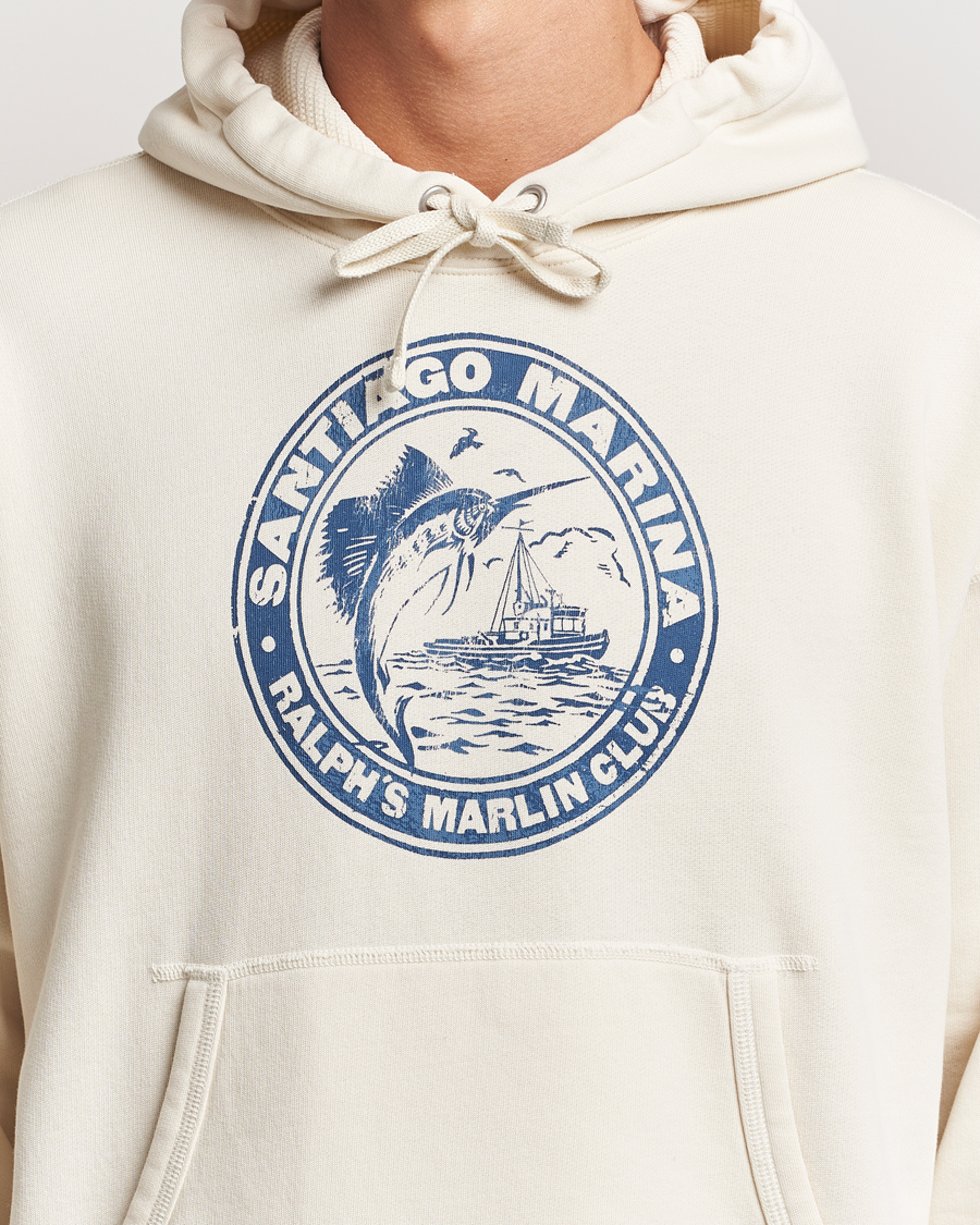 Herre | Gensere | Polo Ralph Lauren | Graphic Vintage Fleece Hoodie Herbal Milk