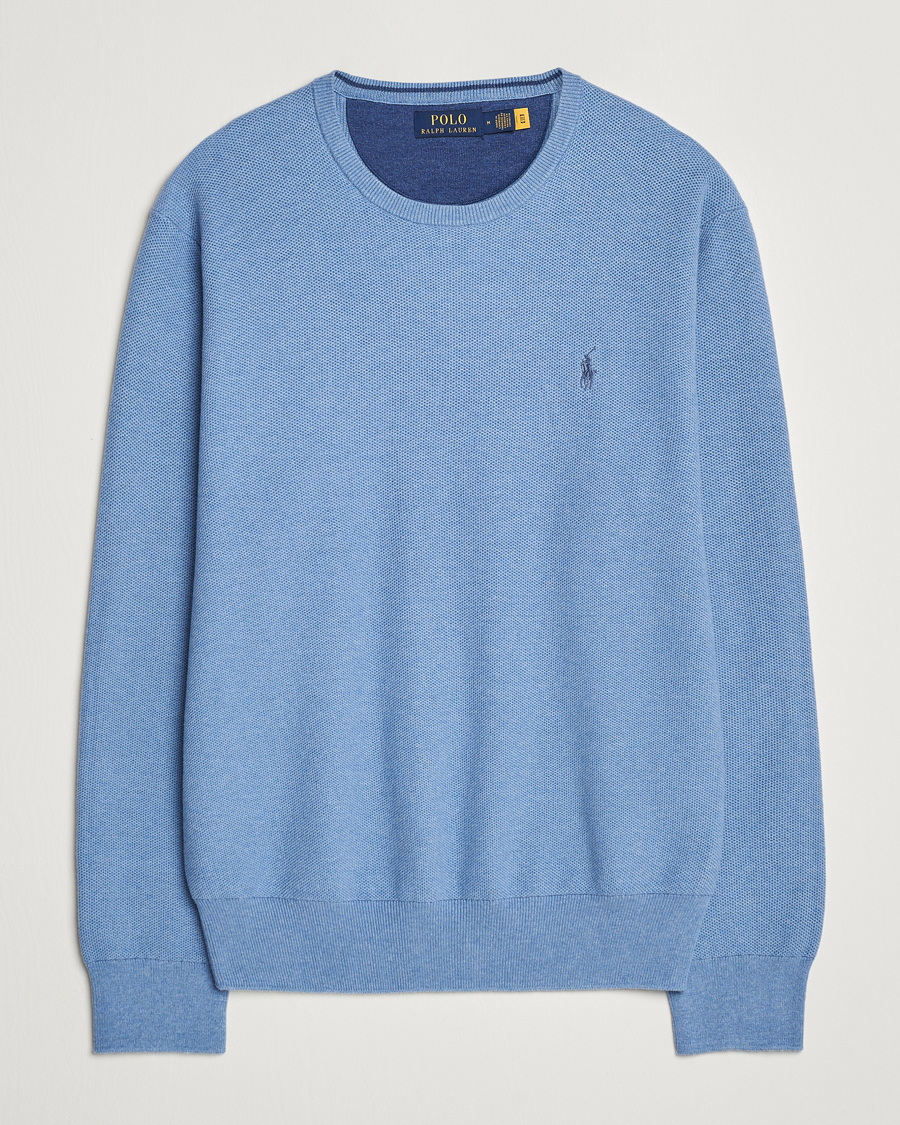 Herre | Gensere | Polo Ralph Lauren | Textured Crew Neck Sweater Lake Heather