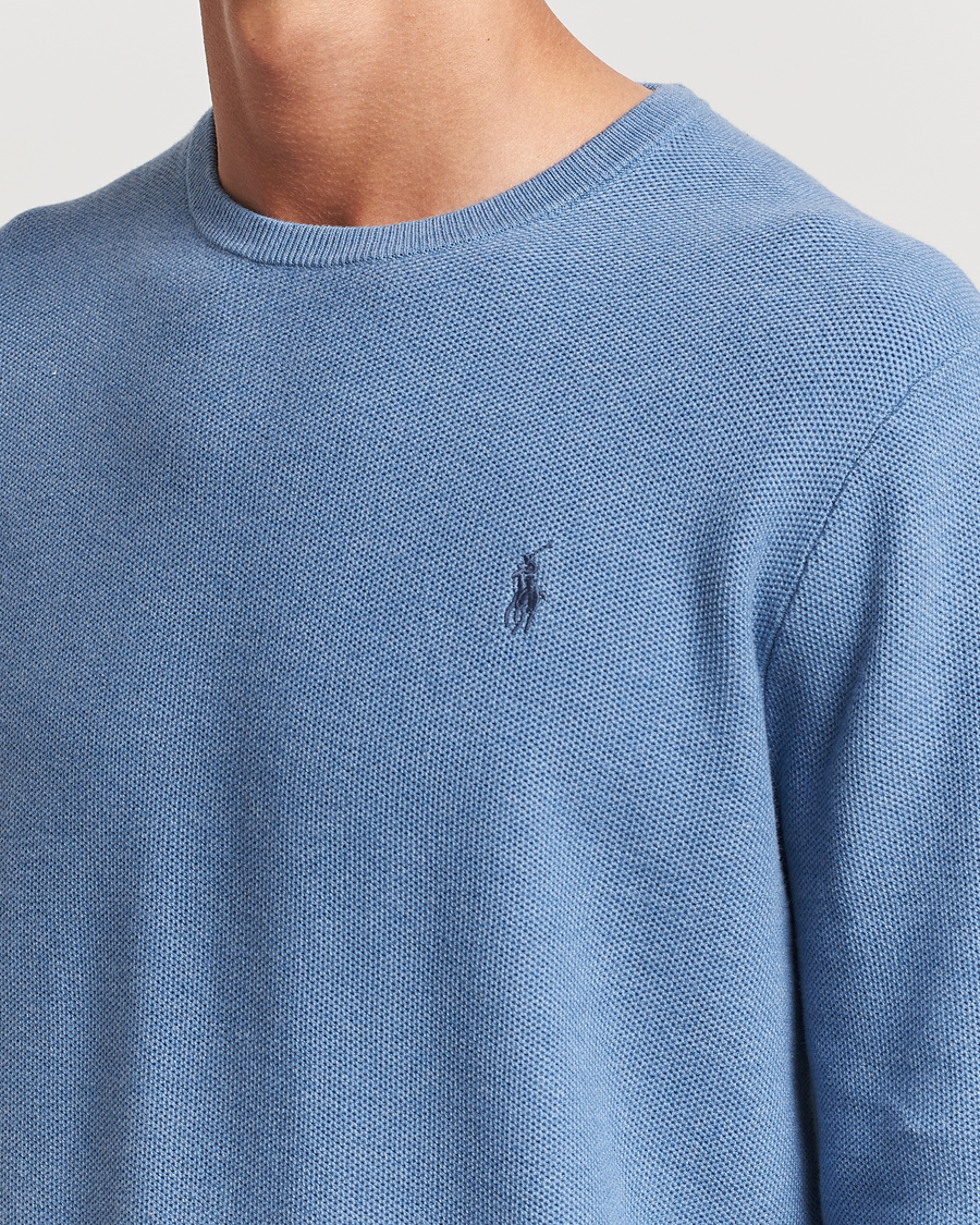 Herre | Gensere | Polo Ralph Lauren | Textured Crew Neck Sweater Lake Heather