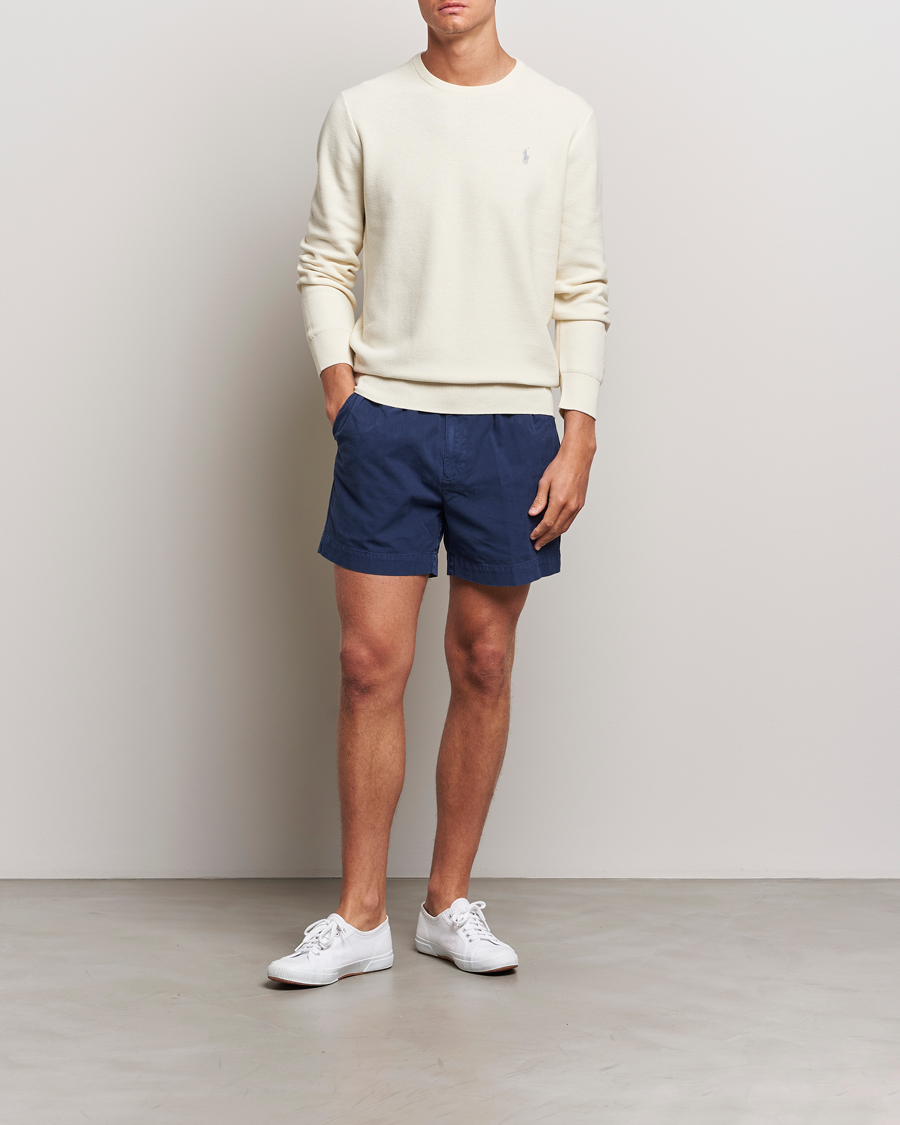 Herre | Gensere | Polo Ralph Lauren | Textured Crew Neck Sweater Herbal Milk