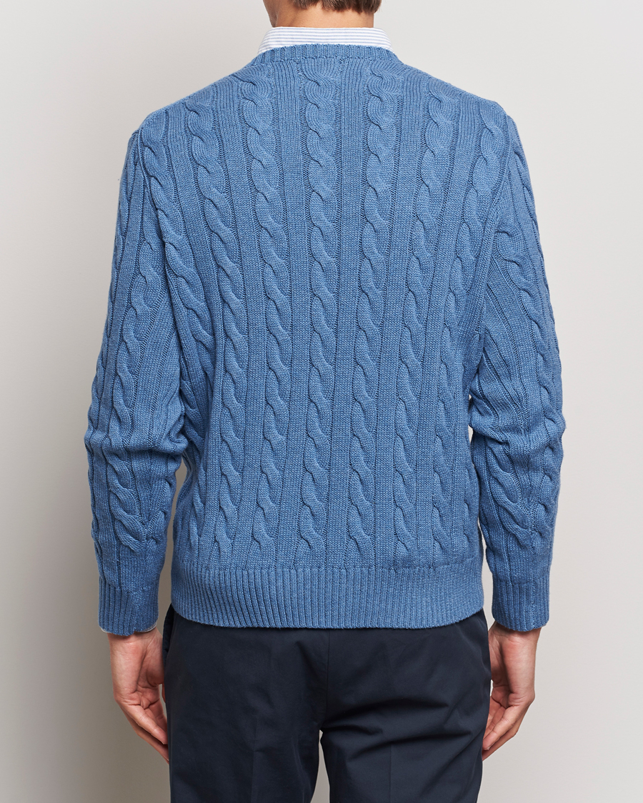 Herre | Gensere | Polo Ralph Lauren | Cotton Cable Pullover Lake Heather