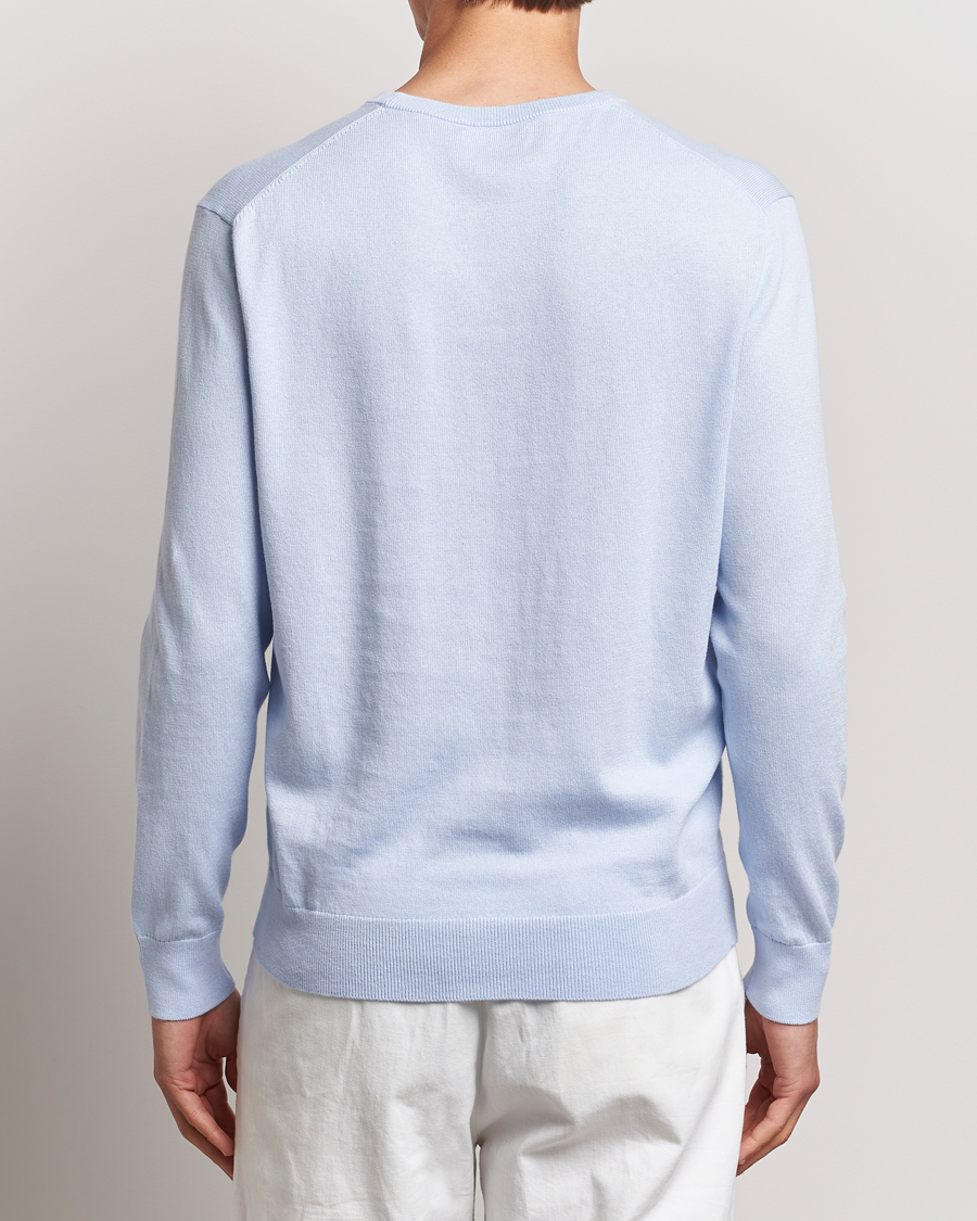 Herre | Gensere | Polo Ralph Lauren | Cotton/Cashmere Crew Neck Pullover Oxford Blue