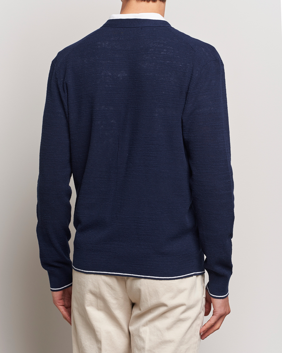 Herre | Gensere | Polo Ralph Lauren | Textured Knitted Cardigan Bright Navy
