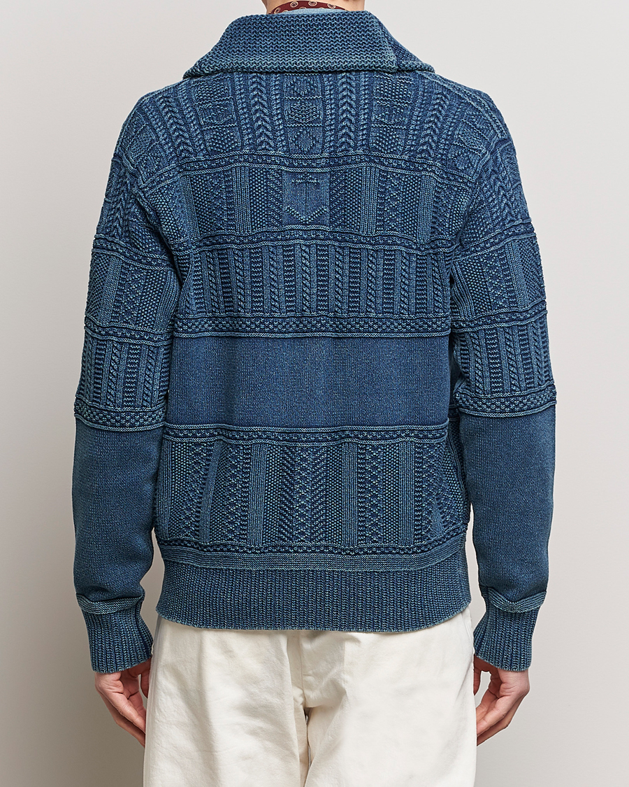 Herre | Gensere | Polo Ralph Lauren | Knitted Shawl Collar Cardigan Dark Indigo