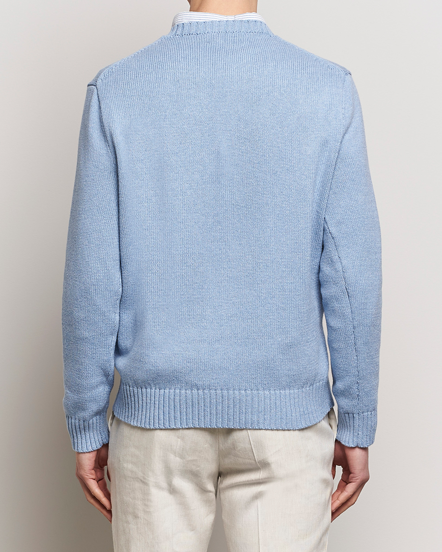 Herre | Gensere | Polo Ralph Lauren | Knitted Hemingway Bear Sweater Driftwood Blue
