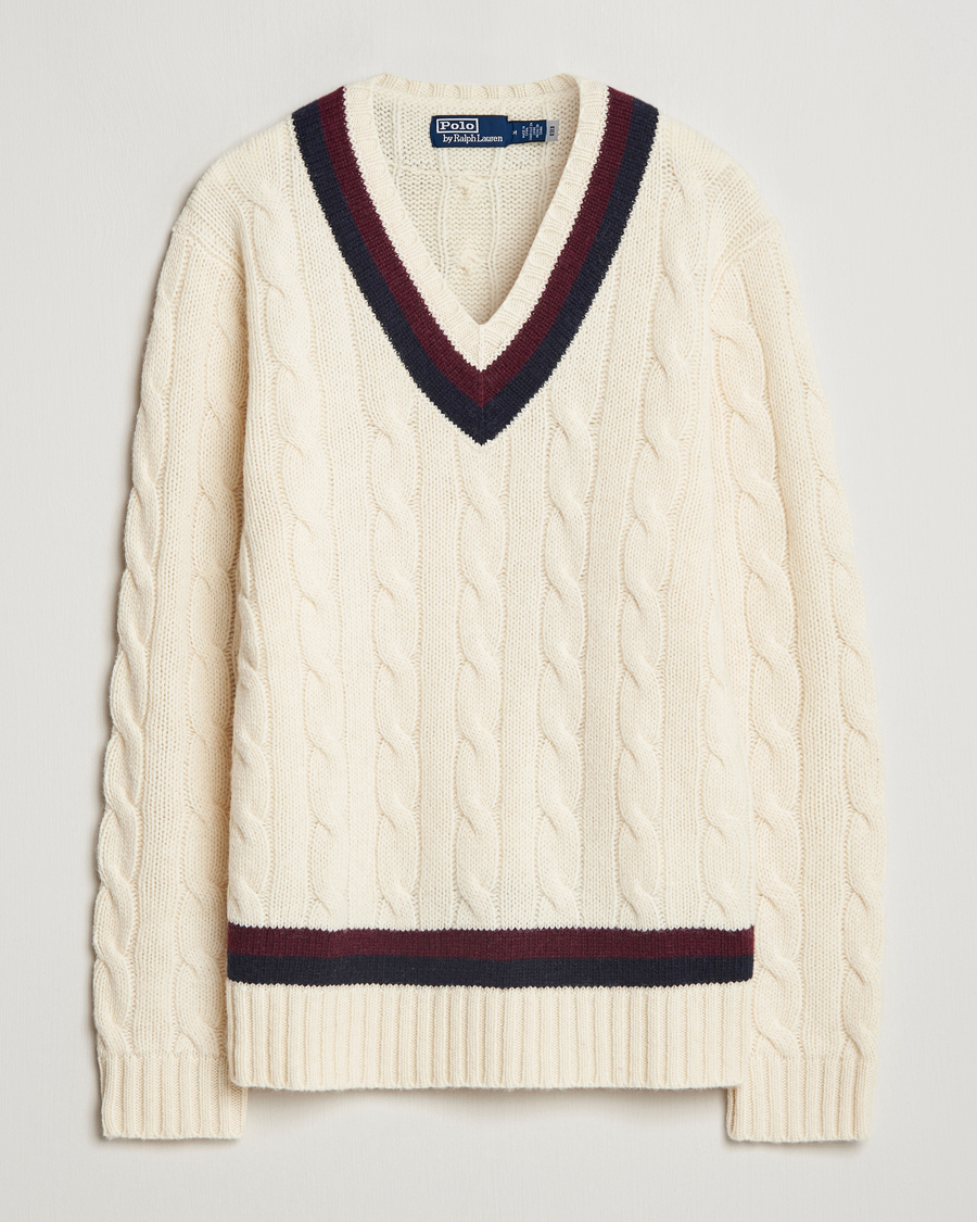 Herre | Gensere | Polo Ralph Lauren | Wool Cricket Sweater Cream