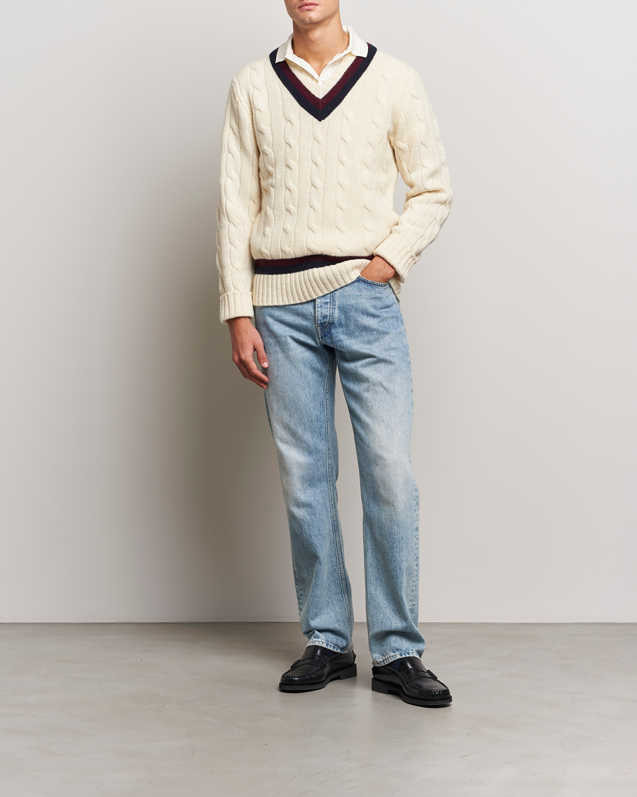 Herre | Gensere | Polo Ralph Lauren | Wool Cricket Sweater Cream
