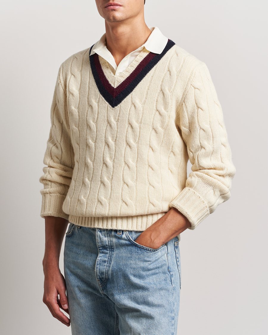 Herre | Gensere | Polo Ralph Lauren | Wool Cricket Sweater Cream