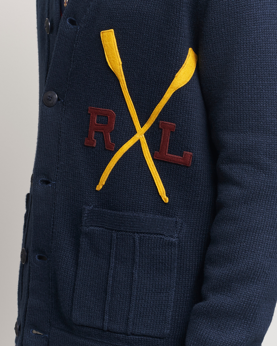 Herre | Gensere | Polo Ralph Lauren | RL Rowing Knitted Cardigan Aviator Navy