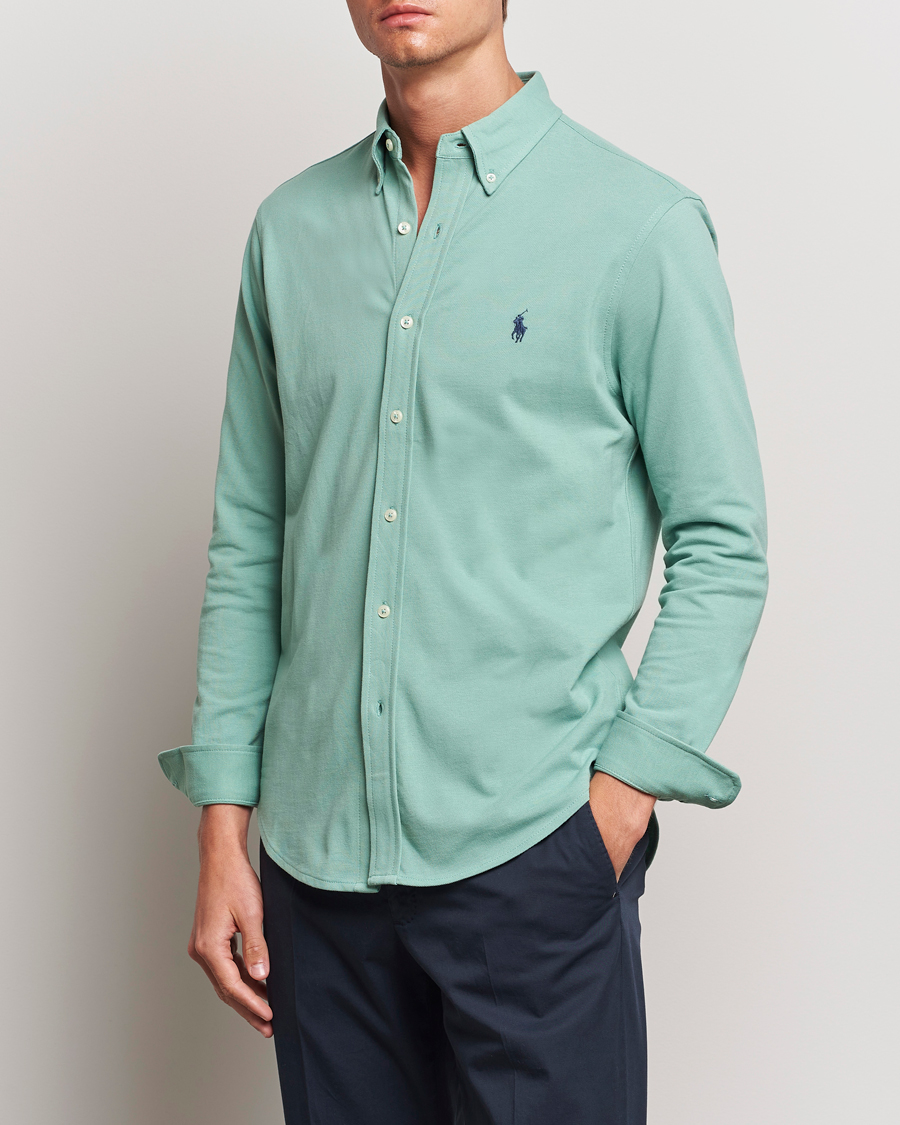 Herre | Nytt i butikken | Polo Ralph Lauren | Featherweight Mesh Shirt Faded Mint