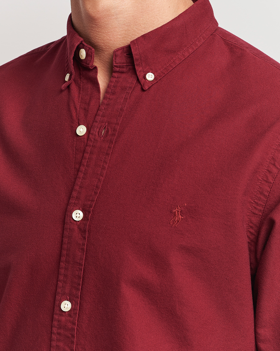 Herre | Skjorter | Polo Ralph Lauren | Slim Fit Garment Dyed Oxford Red Carpet