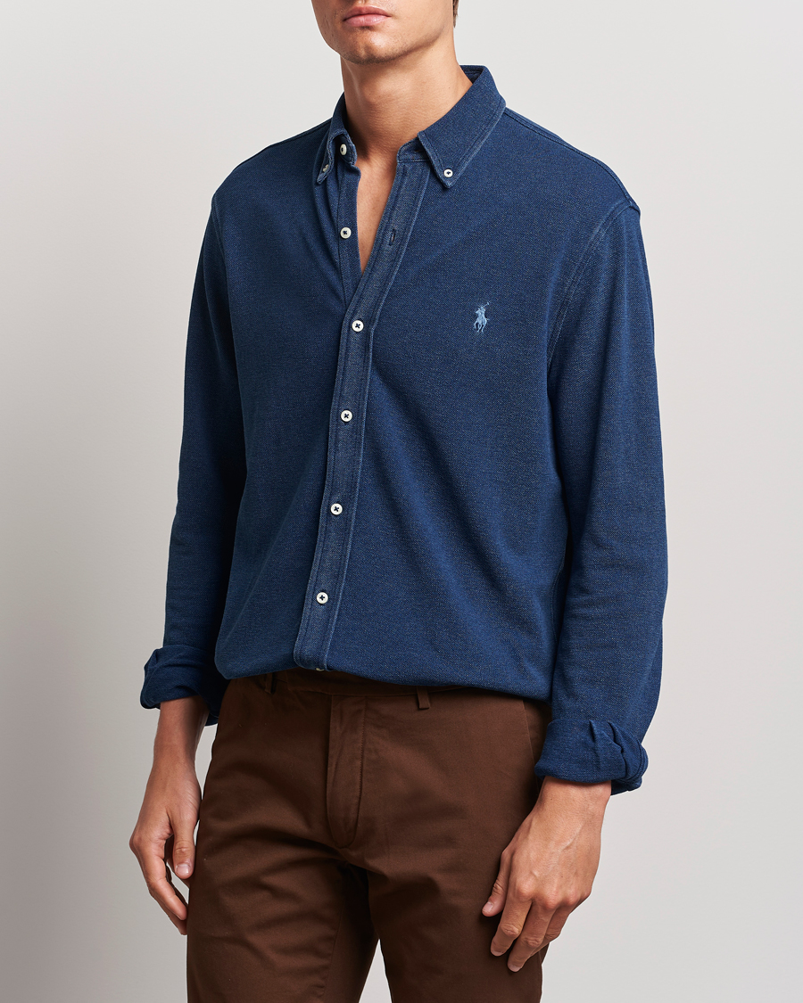 Herre | Klær | Polo Ralph Lauren | Featherweight Mesh Shirt Dark Indigo