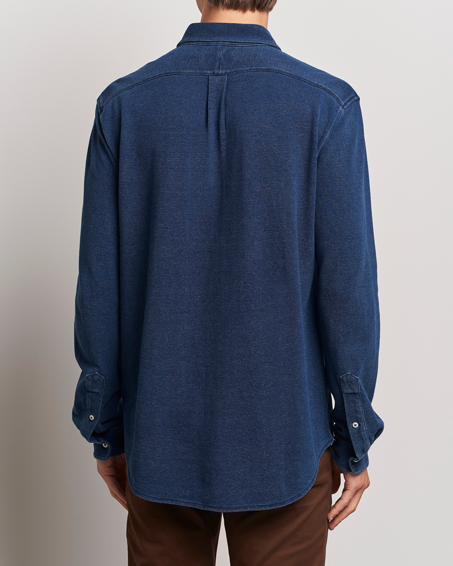 Herre | Skjorter | Polo Ralph Lauren | Featherweight Mesh Shirt Dark Indigo