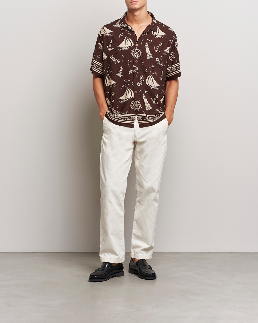 Herre | Skjorter | Polo Ralph Lauren | Printed Rayon Short Sleeve Shirt Captins Convo