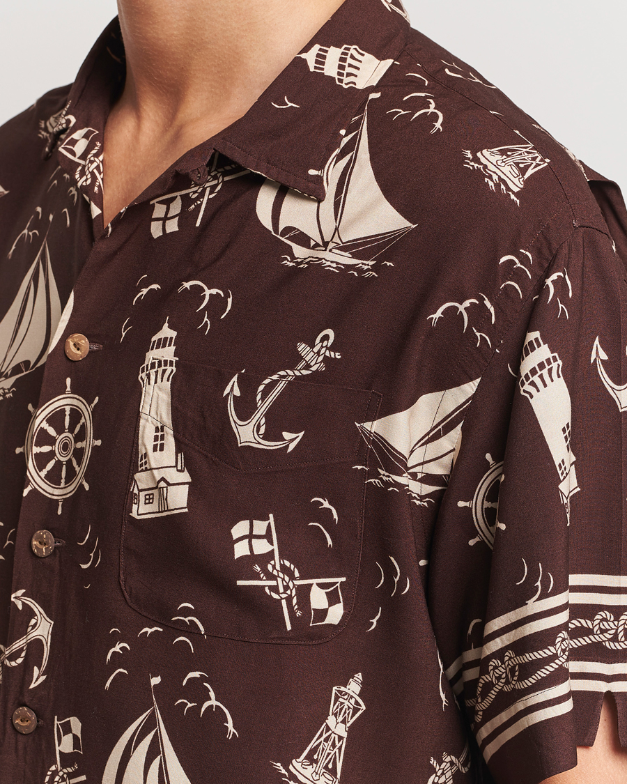Herre | Skjorter | Polo Ralph Lauren | Printed Rayon Short Sleeve Shirt Captins Convo