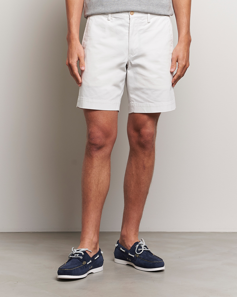 Herre |  | Polo Ralph Lauren | Tailored Slim Fit Shorts Deckwash White