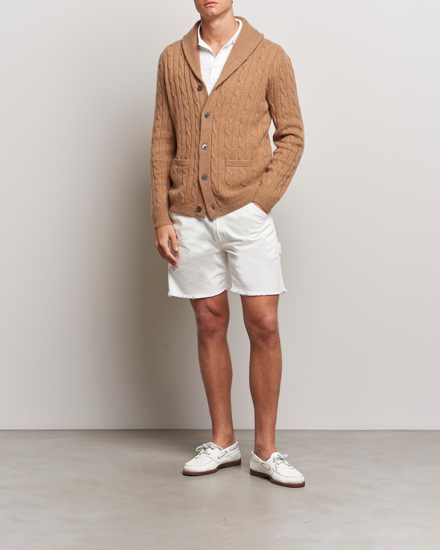 Herre | Shorts | Polo Ralph Lauren | Garment Dyed Rustic Worker Shorts Deckwash White