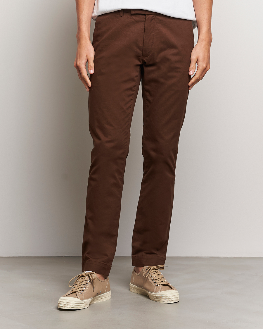 Herre | Nye produktbilder | Polo Ralph Lauren | Slim Fit Stretch Chinos Branch Brown