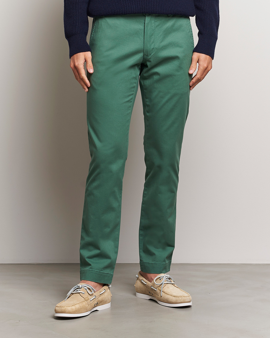 Herre | Klær | Polo Ralph Lauren | Slim Fit Stretch Chinos Washed Forest