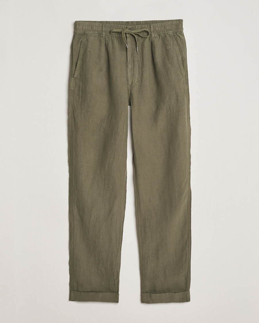 Herre | Bukser | Polo Ralph Lauren | Prepster Linen Trousers Thermal Green
