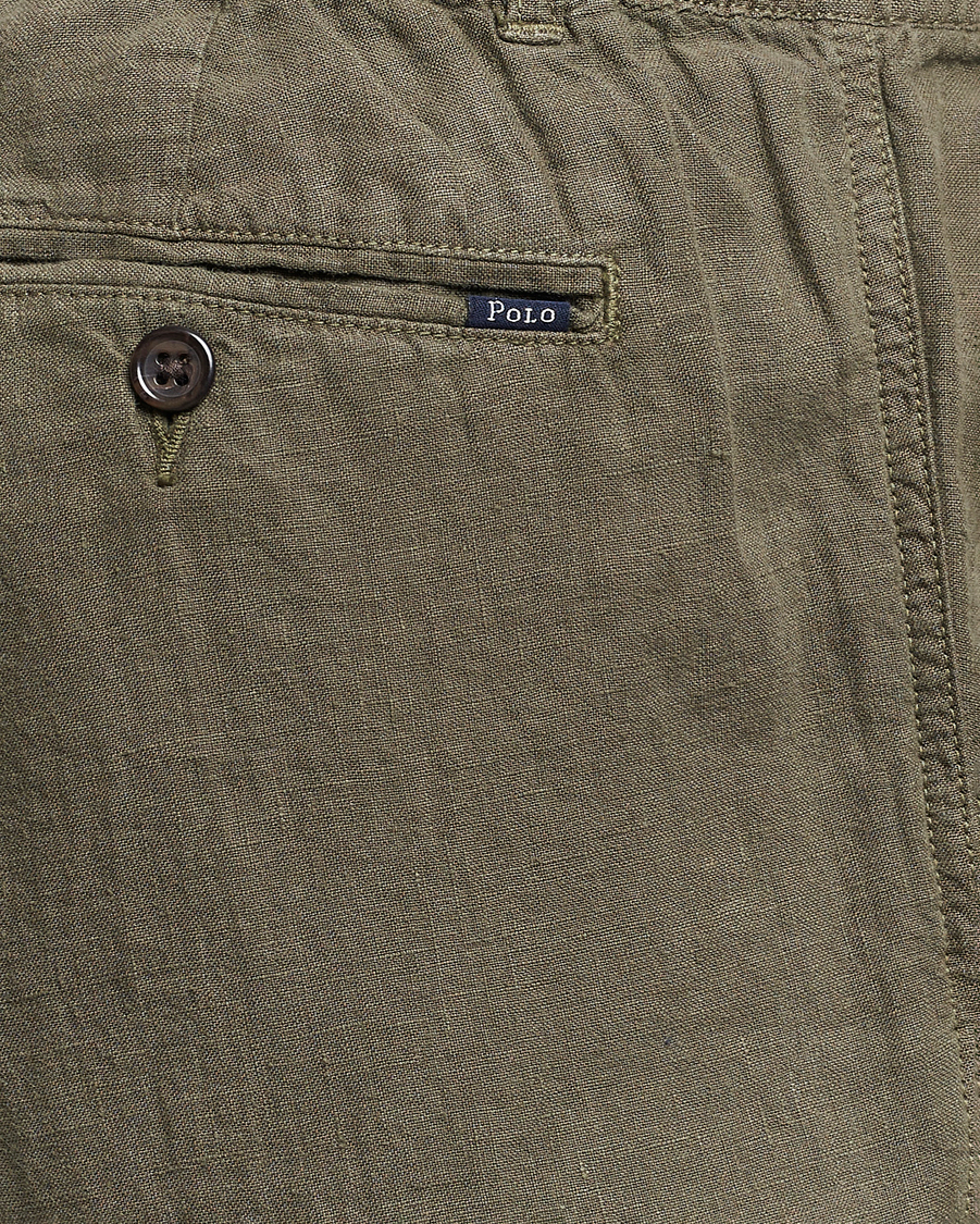Herre | Bukser | Polo Ralph Lauren | Prepster Linen Trousers Thermal Green