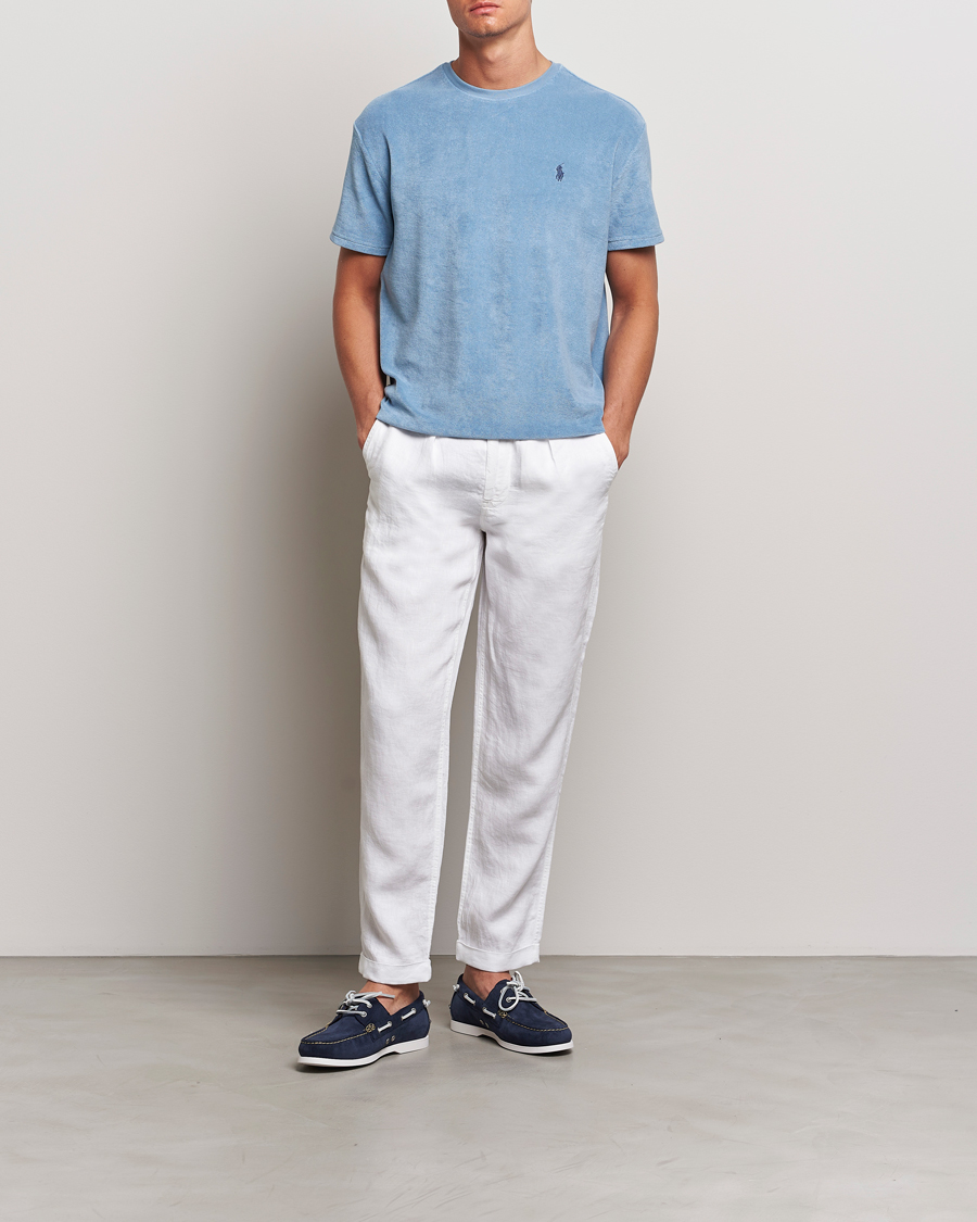 Herre | Bukser | Polo Ralph Lauren | Prepster Linen Trousers Ceramice White