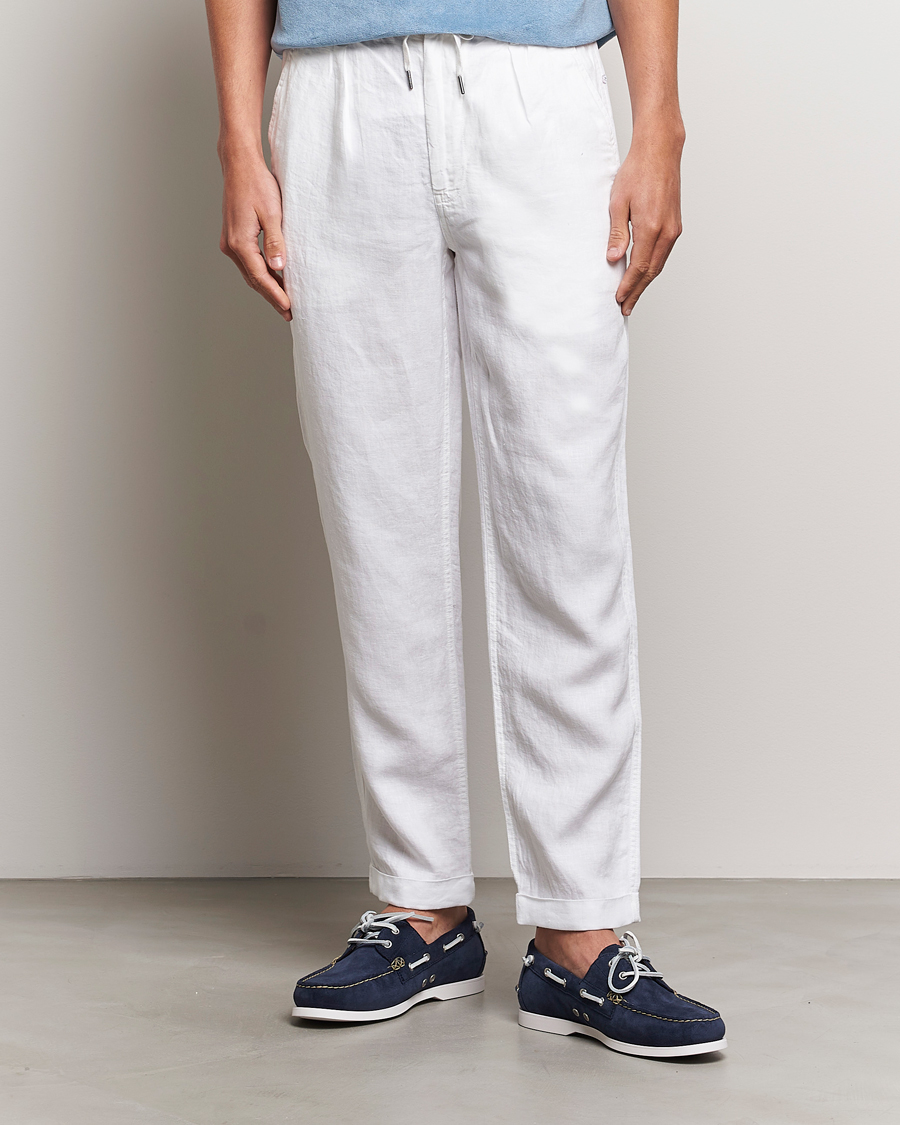 Herre | Plagg i lin | Polo Ralph Lauren | Prepster Linen Trousers Ceramice White