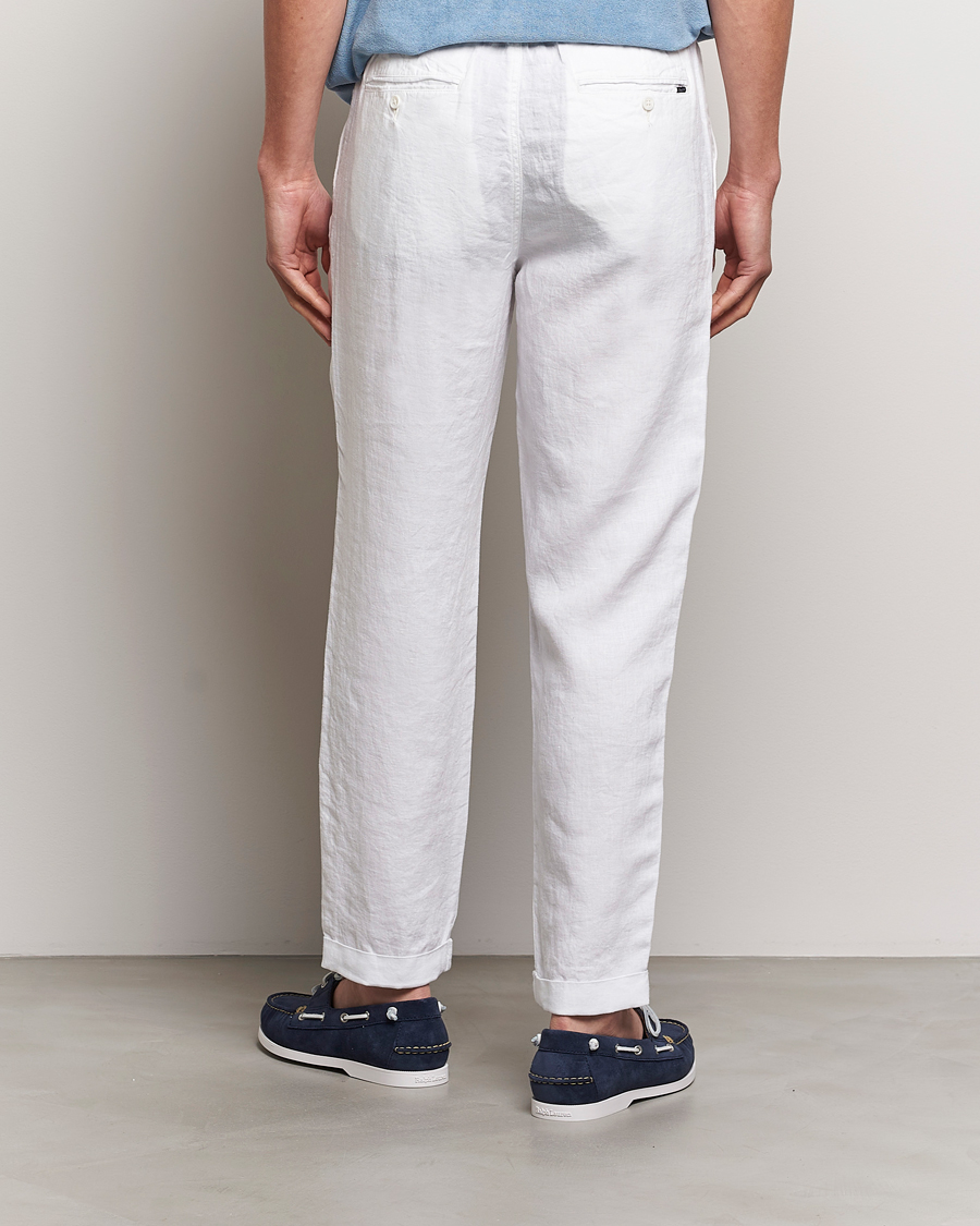 Herre | Bukser | Polo Ralph Lauren | Prepster Linen Trousers Ceramice White