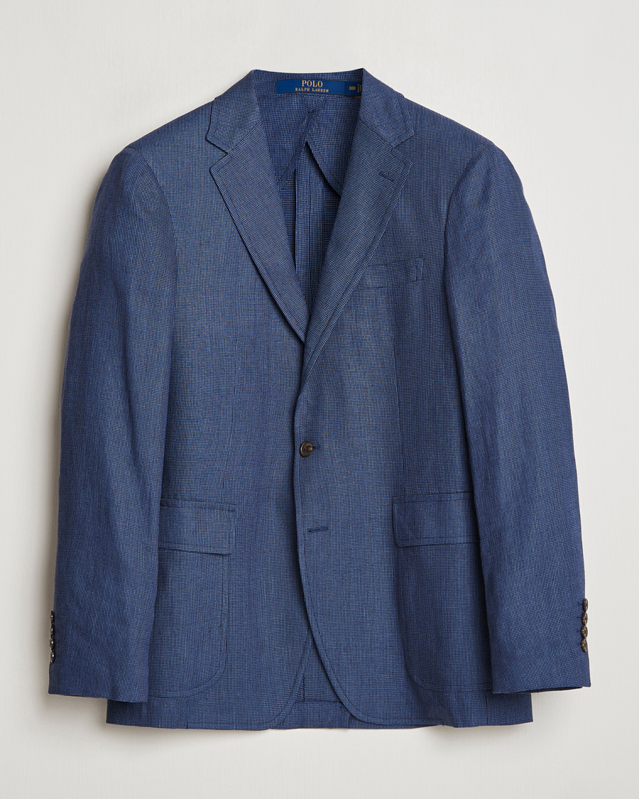 Herre | Dressjakker | Polo Ralph Lauren | Wool Dogtooth Sportcoat Navy/Blue