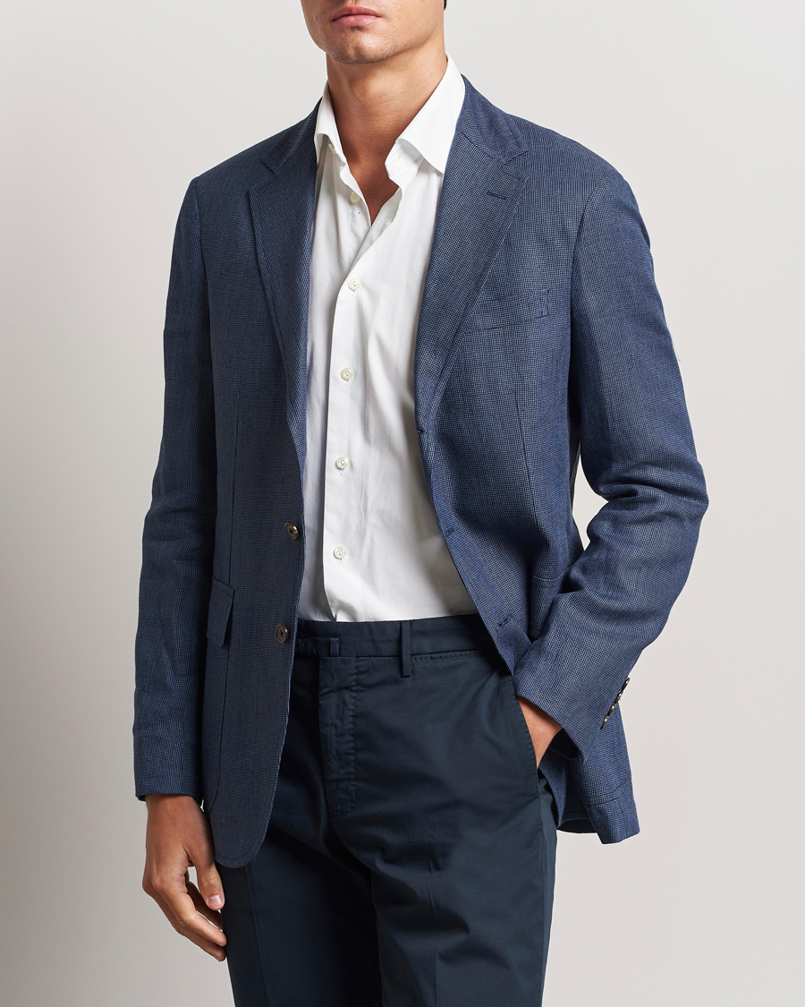 Herre | Dressjakker | Polo Ralph Lauren | Wool Dogtooth Sportcoat Navy/Blue