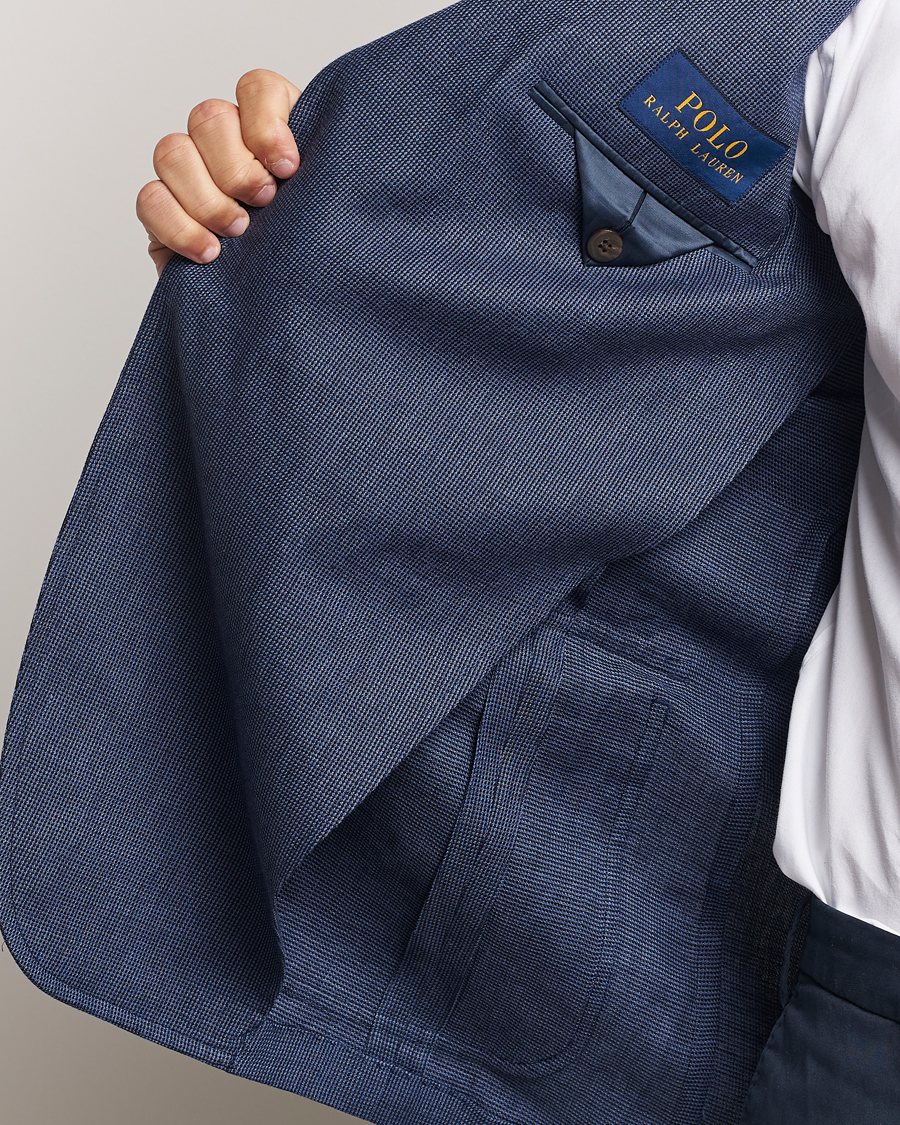 Herre | Dressjakker | Polo Ralph Lauren | Wool Dogtooth Sportcoat Navy/Blue